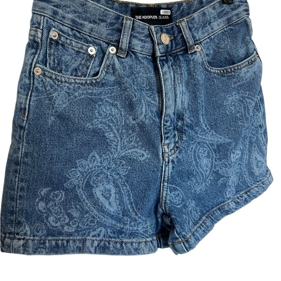 The Kooples Paisley Denim Shorts, Size 1. Excellent condition! - Picture 7 of 11